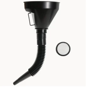 Large funnel 1 piece large Flexible funnel With filter and flexible spout
