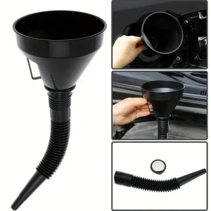 2Pc Auto Car Motorcycle Boat Flexible Large Funnel Oil Water Gas Fuel Spout