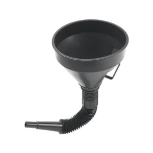 Flexible Spout Plastic Funnel for Engine Oil, Gasoline & Kerosene - 40 fl oz